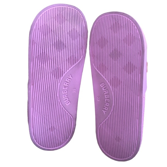SOLD:Burberry Women's Furley Logo Slide Sandals - Bubblegum Pink, 39EU/9US - Picture 6 of 9